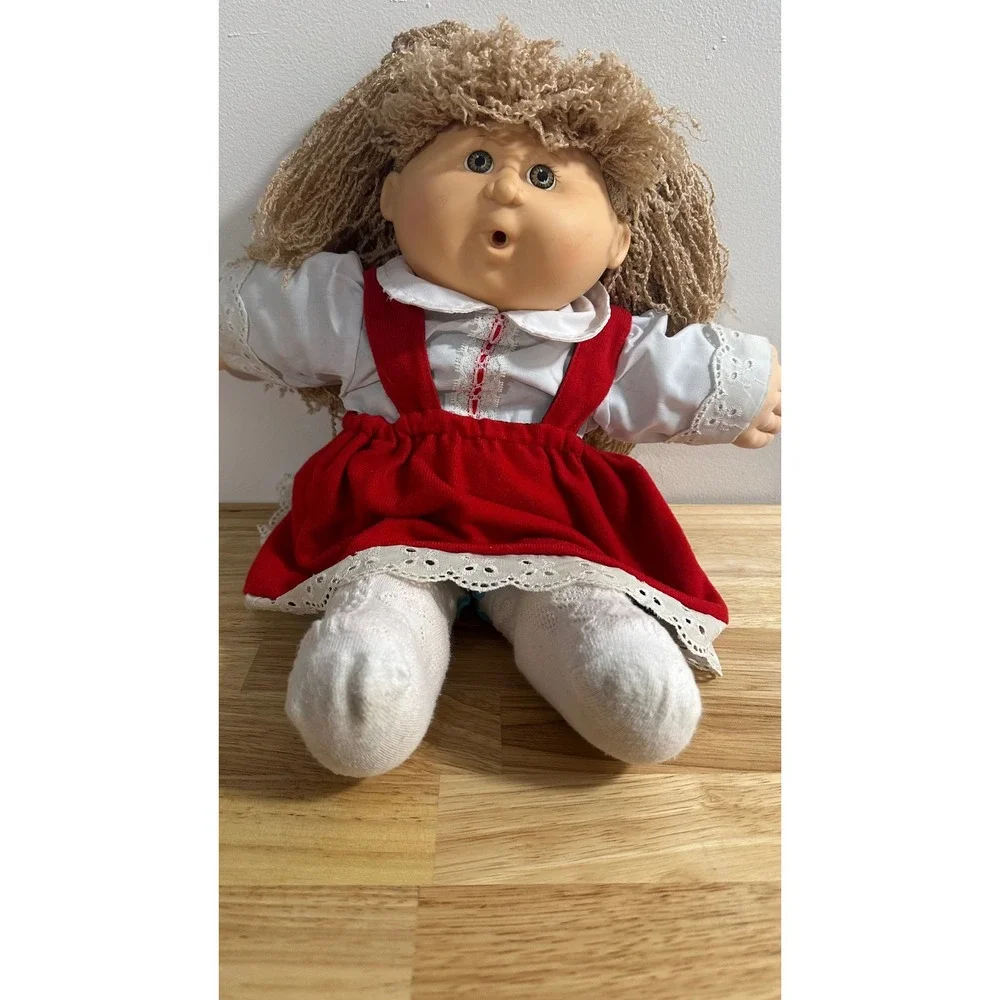 Vintage 90s Cabbage Patch Kids First Edition Hasbro Doll Crimp N' Curl Yarn Hair